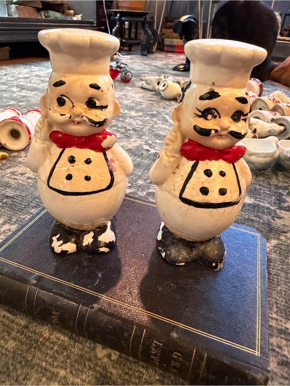 Vintage 1950s Made in Japan “Fat” chef salt and peppers.